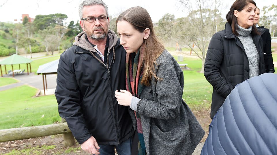 Borce Ristevski and his daughter Sarah. Photo: AAP