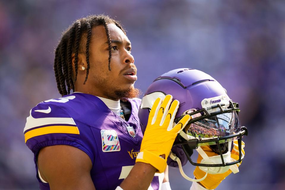 Vikings star wide receiver Justin Jefferson will miss at least four weeks with a hamstring injury after being placed on IR.