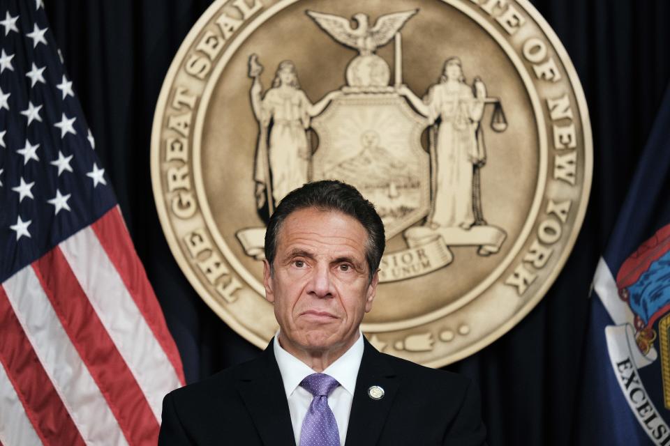 New York Gov. Andrew Cuomo denies sexually harassing women, disputing an investigation by  the state attorney general.