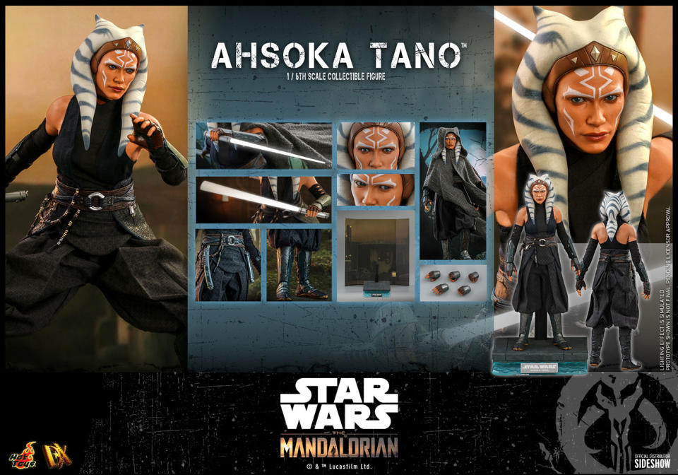 The Ahsoka 1/6 scale figure from Hot Toys bears a stunning resemblance to Rosario Dawson. 