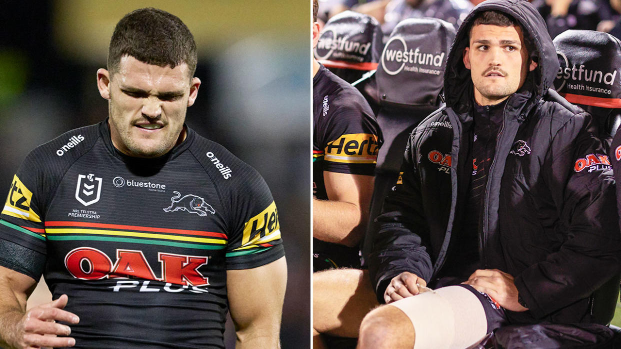 Penrith NRL star Nathan Cleary has been ruled out of Origin Game II with a hamstring injury. Pic: Getty