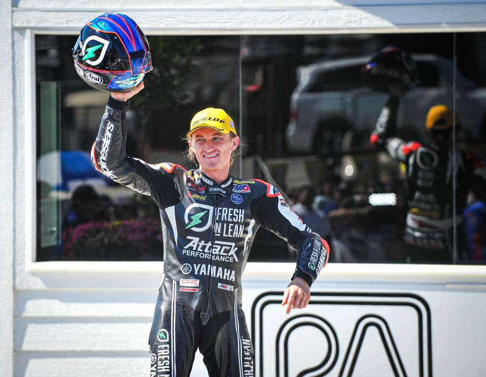 Jake Gagne swept the two Road America rounds of Superbike competition last season and comes back on a three-race winning streak.