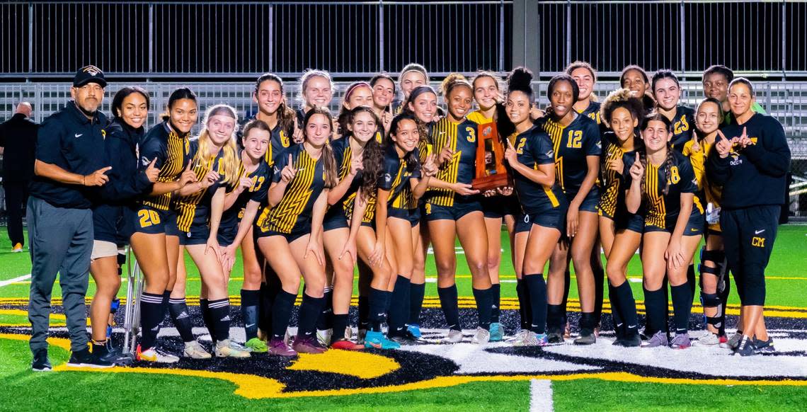 The American Heritage-Plantation girls’ soccer team won another district title.