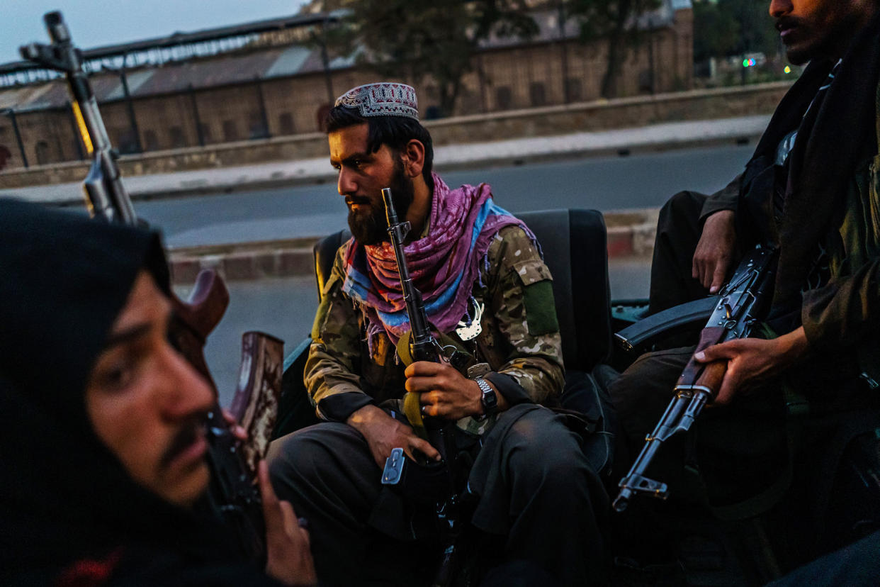 Taliban police on patrol  (Marcus Yam / Los Angeles Times via Getty Images file)