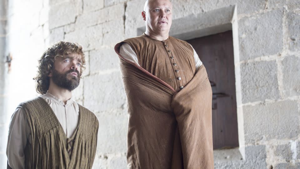 Tyrion Lannister and Varys, the Master of Whispers, side with Team Daenerys. - Macall B. Polay/HBO