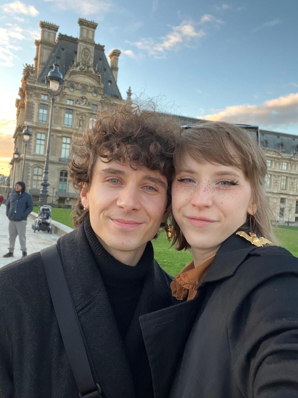 Ash Highberger mit Raphael in Frankreich. - Copyright: Courtesy of Ash Highberger.