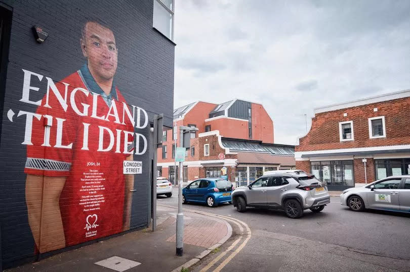 Josh Downie Mural, unveiled in Sneinton Market