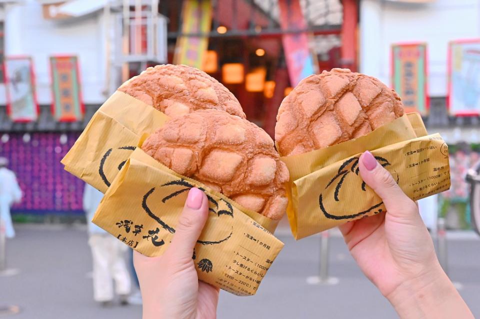 日本東京｜淺草花月堂菠蘿麵包