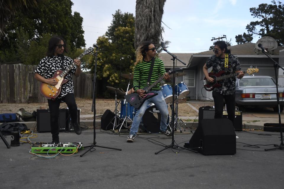 Placate plays live for the community during 2022 National Night Out in Salinas, Calif.