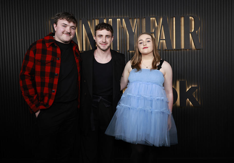 (L-R) Donnacha Mescal, Paul Mescal, and Nell Mescal attend Vanity Fair And TikTok Celebrate Vanities: A Night For Young Hollywood In Los Angeles on March 08, 2023 in Los Angeles, California.