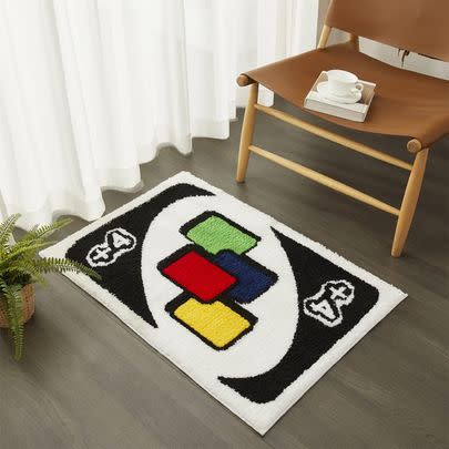 An Uno rug to grace your floor with a +4 card