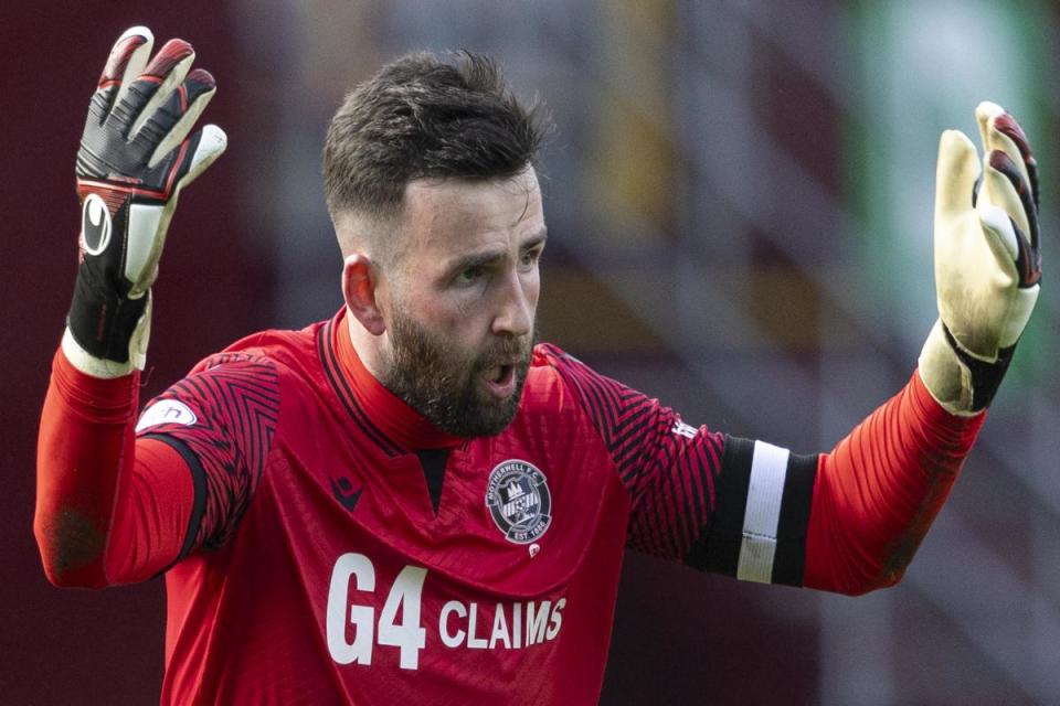 Motherwell goalkeeper Liam Kelly has been linked with a move to Rangers. <i>(Image: SNS)</i>