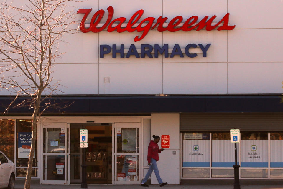 Boston, MA - November 3: The Walgreens retail chain will close three stores in low-income neighborhoods in November, inconveniencing some prescription medication customers. Many shelves were already empty inside this location on River Street in Mattapan. (Photo by Lane Turner/The Boston Globe via Getty Images)