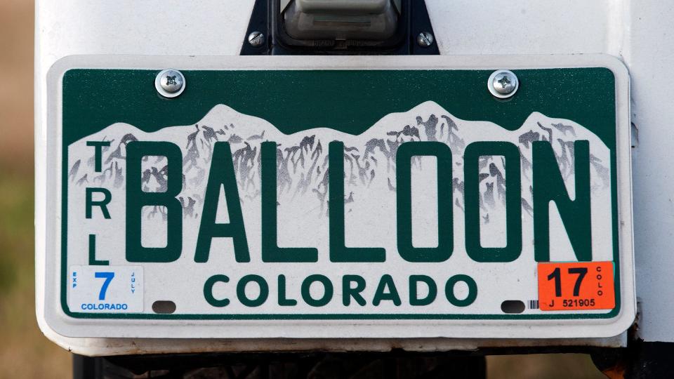 Colorado License Plate