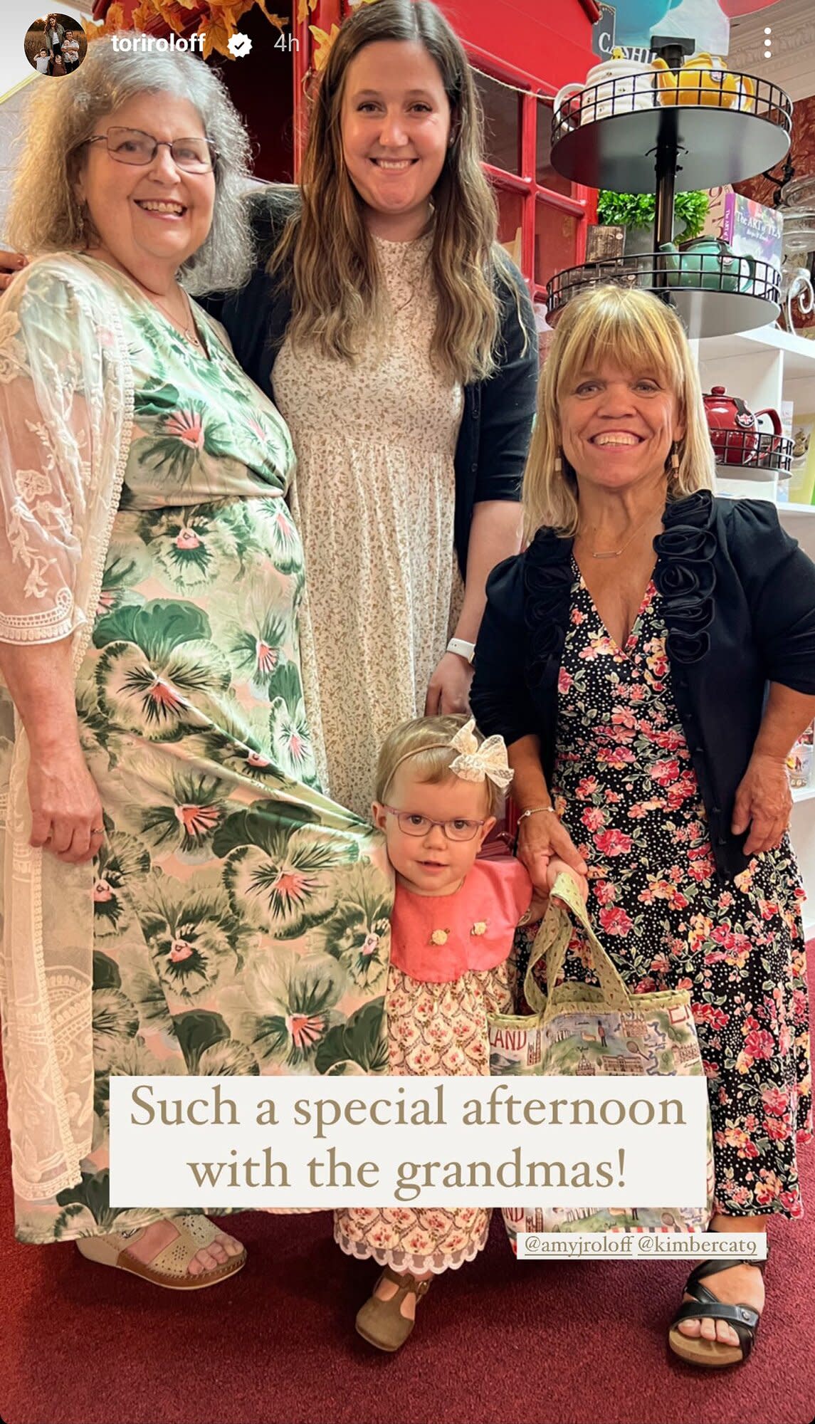 Tori Roloff Treats Daughter Lilah to Her First Tea Party with Both Grandmas