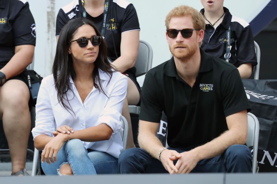 People reckon Meghan Markle and Prince Harry are about to get engaged. Photo: Getty Images
