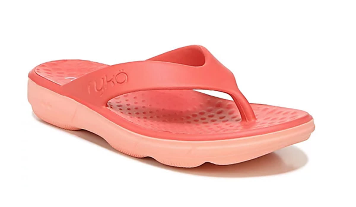 Pink thong style sandal
