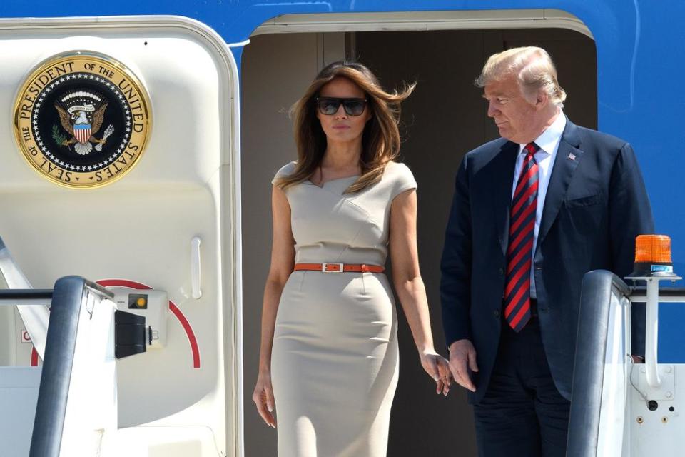 From left: First Lady Melania Trump and President Donald Trump | Leon Neal/Getty