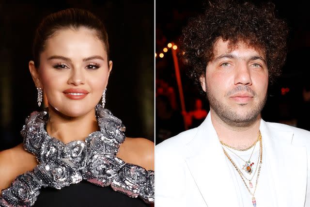 <p>Taylor Hill/WireImage; Stefanie Keenan/Getty Images</p> Selena Gomez in 2023; Benny Blanco in 2023