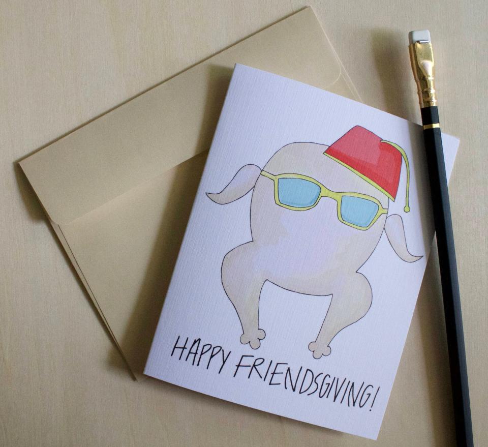 10) 'Friends' Turkey Friendsgiving Card