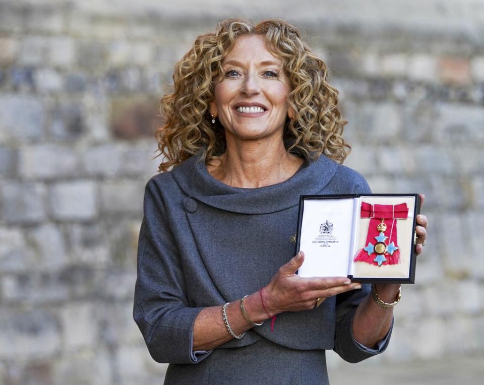 Kelly Hoppen after receiving a CBE (Steve Parsons/PA) (PA Wire)