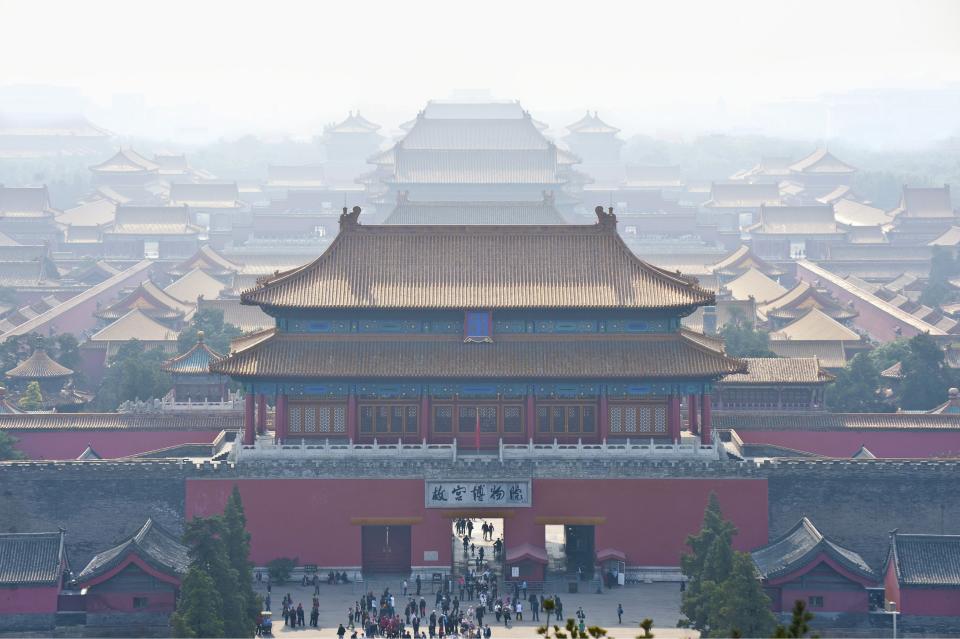 Forbidden City in Beijing. About 2000. (Photo by Imagno/Getty Images) .