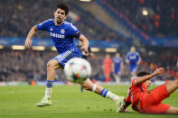 Football - Chelsea v Paris St Germain - UEFA Champions League Second Round Second Leg - Stamford Bridge, London, England - 11/3/15 Chelsea's Diego Costa in action Action Images via Reuters / Tony O'Brien Livepic EDITORIAL USE ONLY.