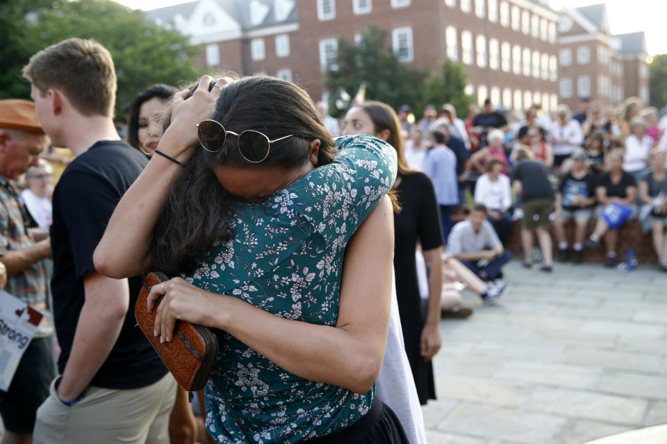 Mourners remember 5 people slain at the Capital Gazette in Annapolis, Md.