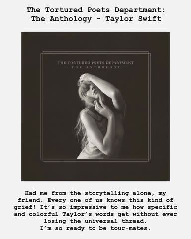 <p>Hayley Williams/Instagram</p> Hayley Williams shouts out Taylor Swift and 'The Tortured Poets Department' on Instagram Stories