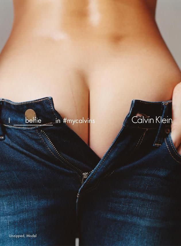 An unknown model for #MyCalvins. Photo: Calvin Klein