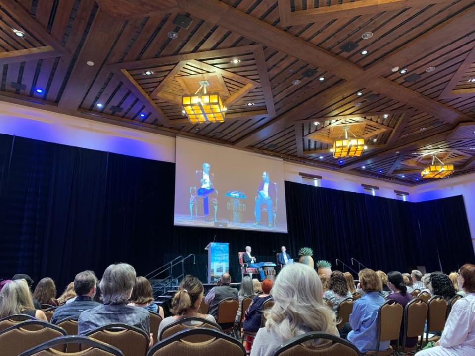 Don Winslow speaking at Santa Fe Literary Festival (The Independent)