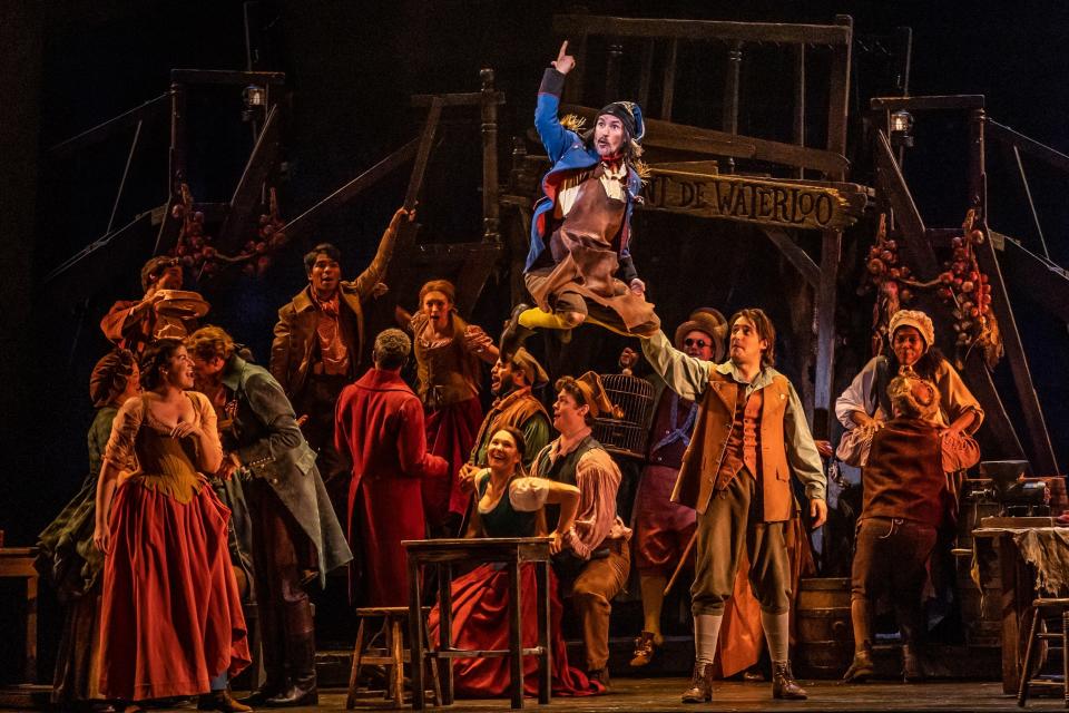 The cast of the national tour of "Les Misérables" performs "Master of the House."