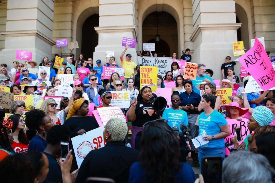 It comes after Alabama passed a bill banning almost all abortions, sparking protests across the state. (Getty Images)