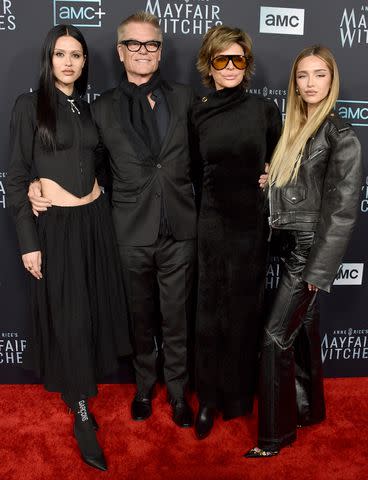 <p>Gregg DeGuire/FilmMagic</p> Amelia Gray Hamlin, Harry Hamlin, Lisa Rinna, and Delilah Belle Hamlin in 2022