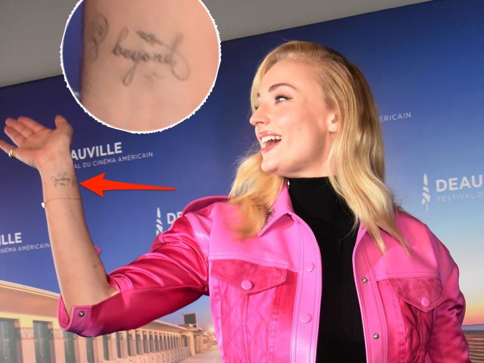 sophie turner toy story tattoo