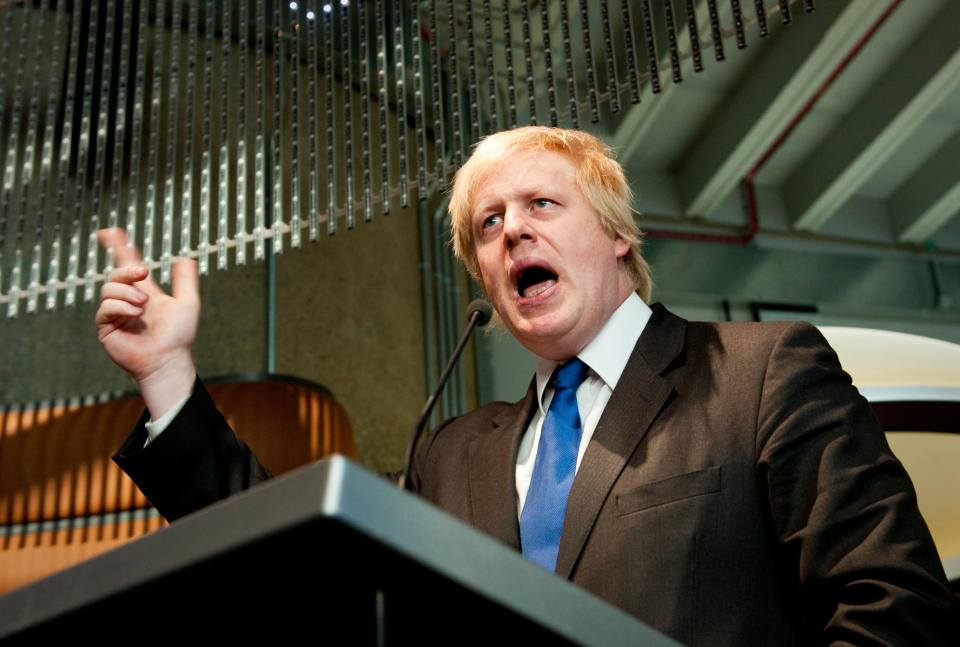 Boris Johnson speaks at the �20 Million Opening of the Galleries of Modern London at the Museum of London, London, 27th May 2010.