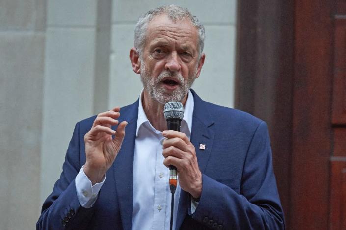 Opposition Labour leader Jeremy Corbyn, who is facing a rebellion by more than 80 percent of his MPs, is expected to use the Chilcot report to bolster his position (AFP Photo/Niklas Halle'n)