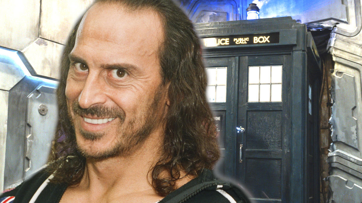 Wolf from Gladiators has his eye on the TARDIS as the next Doctor Who leading man. (Mirrorpix/Getty/BBC)