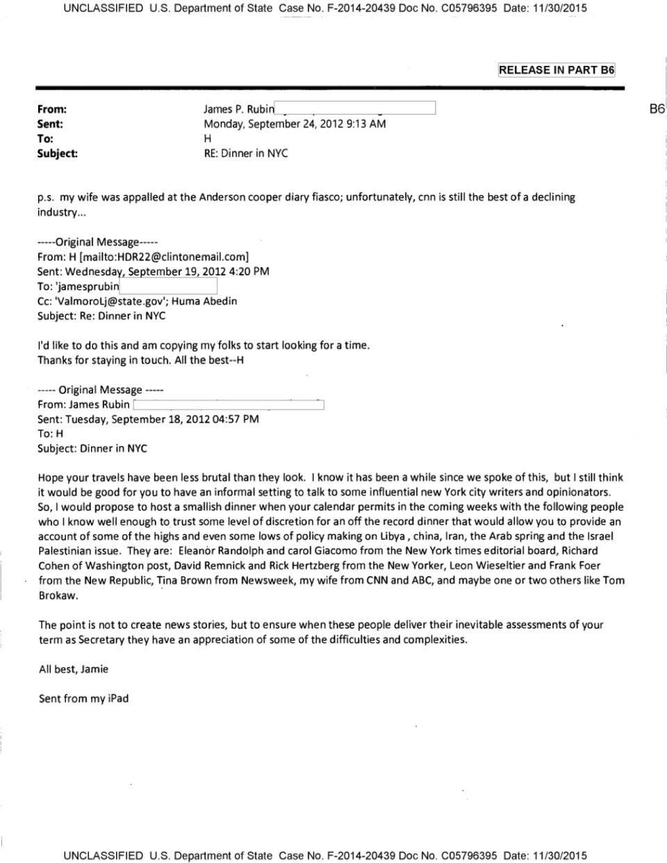 Hillary Clinton Email Archive anderson cooper cnn