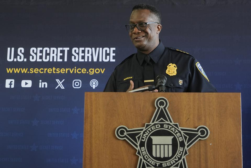 Milwaukee Police Chief Jeffrey Norman speaks during a Republican National Convention security news conference Thursday, June 6, 2024, in Milwaukee. (AP Photo/Morry Gash)