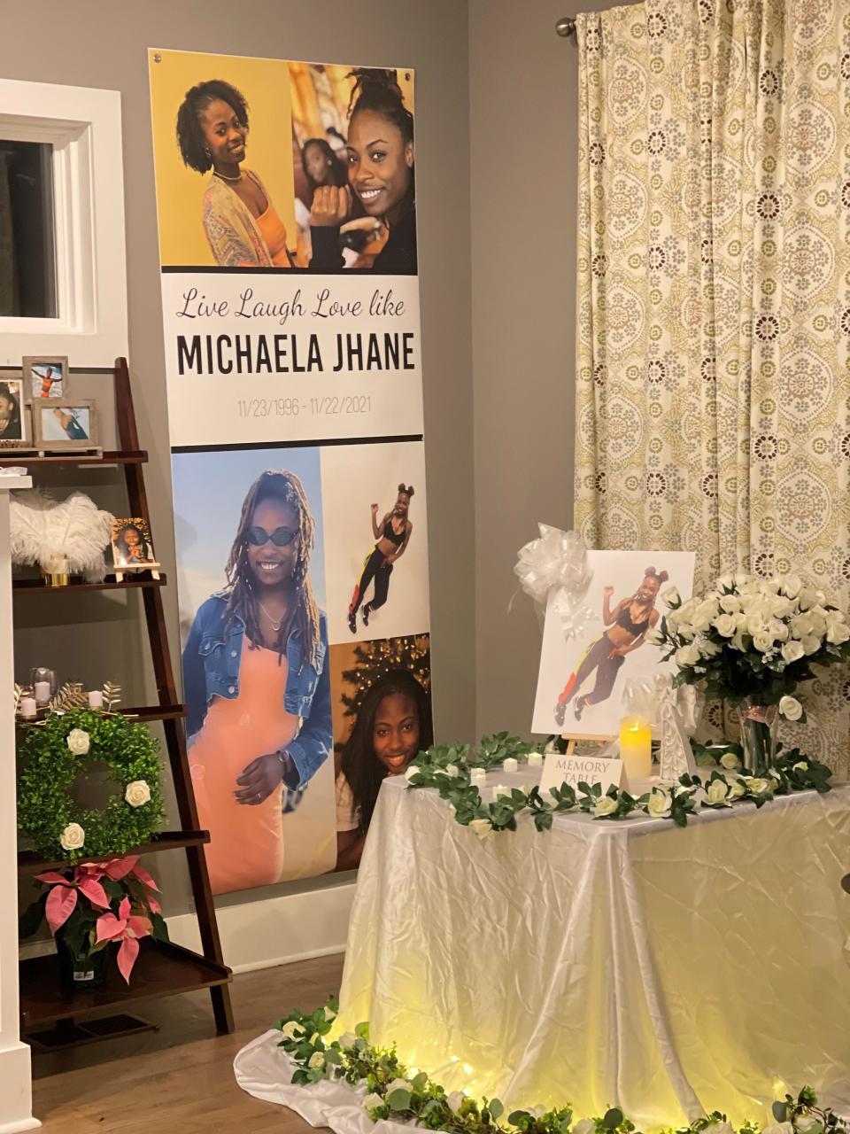 In the wake of her death, Michaela Carter's family created a "memory wall" for her.