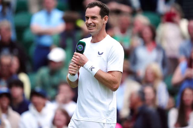 <p>Mike Egerton/PA Images via Getty Images</p> Andy Murray on July 4, 2024