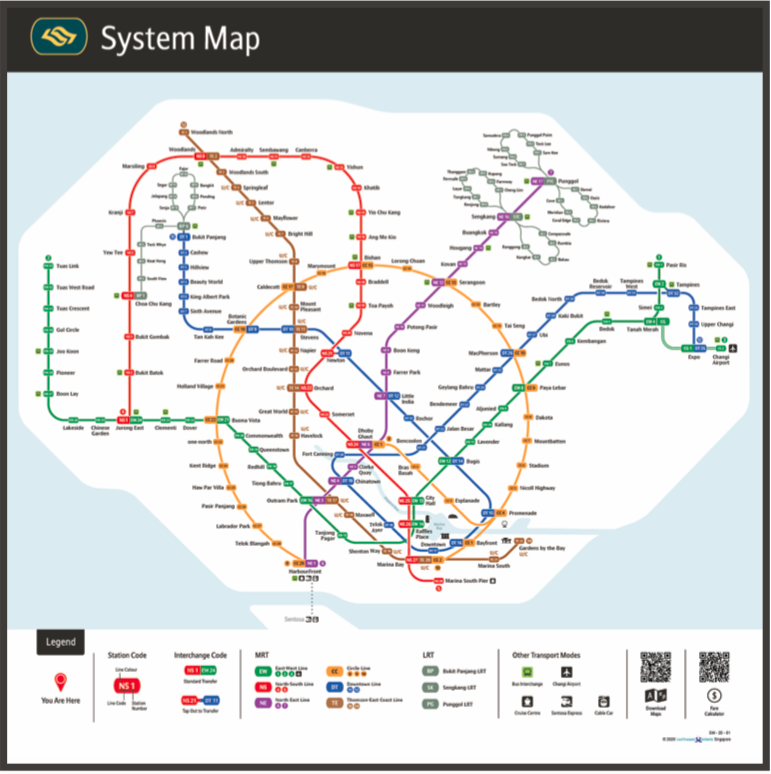 Circle Line Mrt Map Lta Launches Mrt Network Map With Circle Line As Focal Point