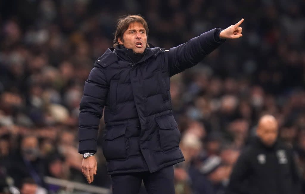 Tottenham manager Antonio Conte will meet former club Chelsea in the semi-finals of the Carabao Cup next month (Adam Davy/PA) (PA Wire)