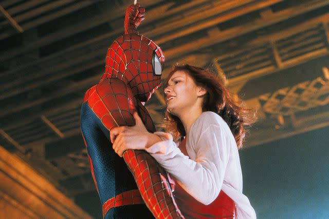 <p>Zade Rosenthal/Columbia/Marvel/Kobal/Shutterstock</p> Tobey Maguire and Kirsten Dunst in 'Spider-Man,' 2002