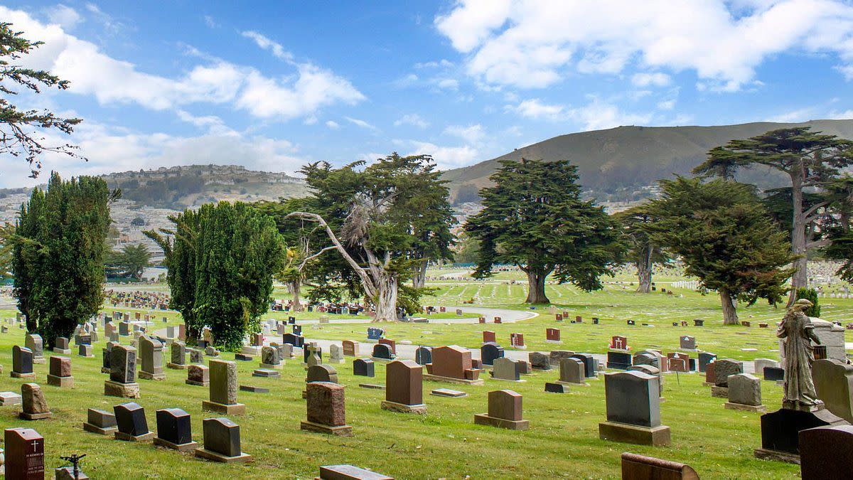 Cemetery in Colma, California