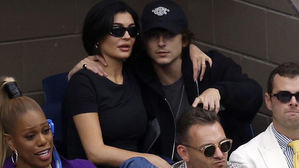 kylie jenner and timothée chalamet at the us open