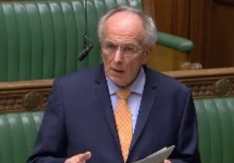 Peter Bone in the Commons on Wednesday (Parliamentlive.tv)