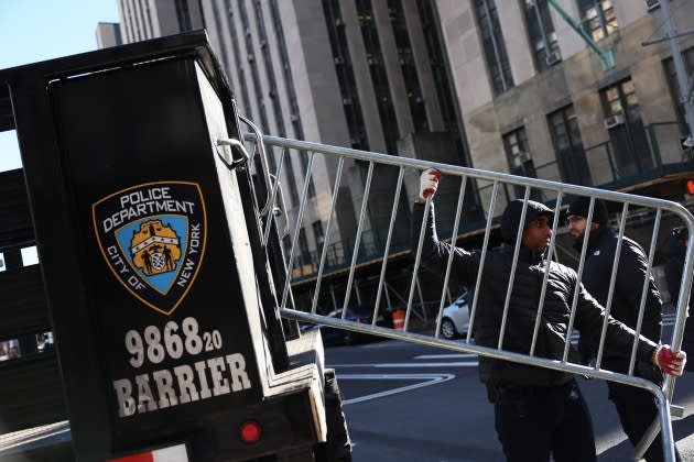 barricades trump - Credit: Michael M. Santiago/Getty Images