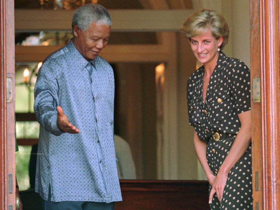 Nelson Mandela and Princess Diana